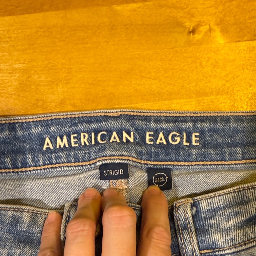 American Eagle Outfitters Classic Blue Straight Leg Jeans